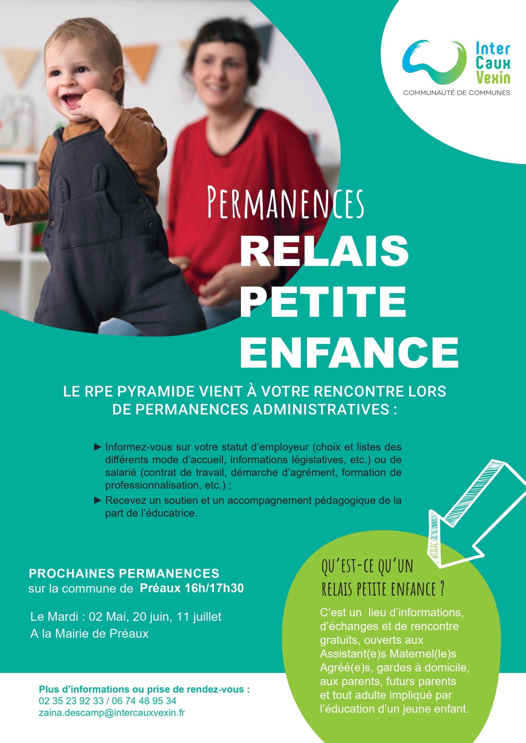 Flyer Permanences RPE Martainville Préaux Mai à Juillet 2023