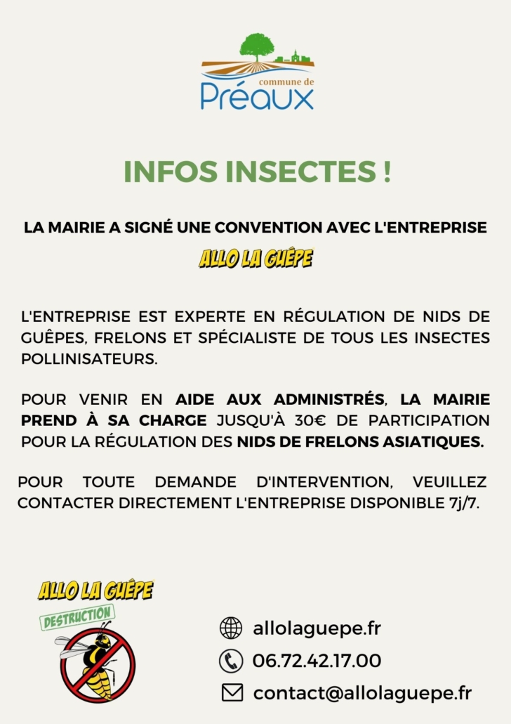 INFOS INSECTES!