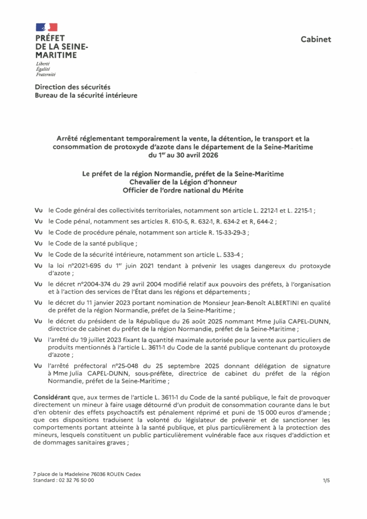 20260401 BSI Arrêté Protoxyde D'azote Page 0001